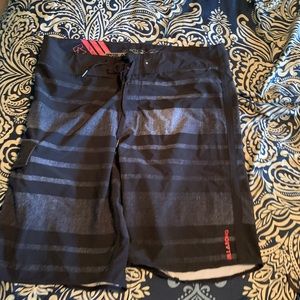 Men’s Black and Grey Swim Shorts (Billabong)